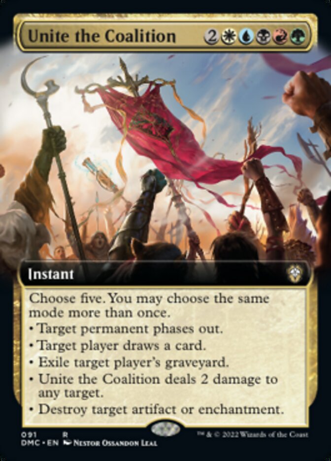 Unite the Coalition (Extended Art) [Dominaria United Commander] | Card Merchant Takapuna