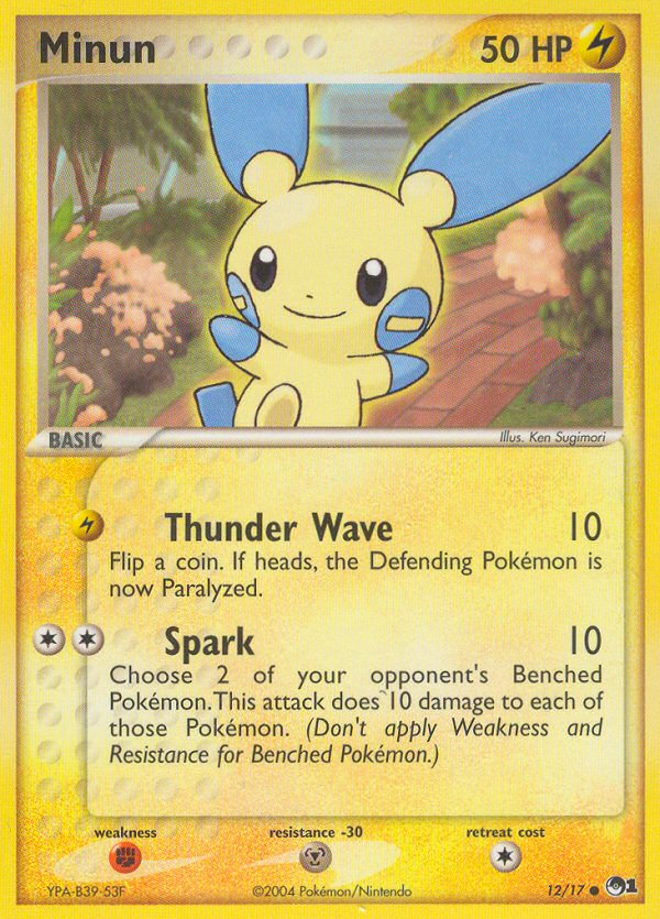 Minun (12/17) [POP Series 1] | Card Merchant Takapuna