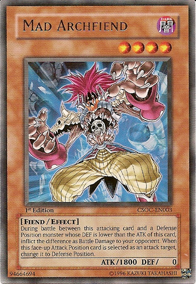 Mad Archfiend [CSOC-EN003] Rare | Card Merchant Takapuna