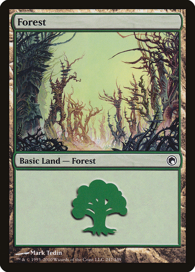 Forest (247) [Scars of Mirrodin] | Card Merchant Takapuna