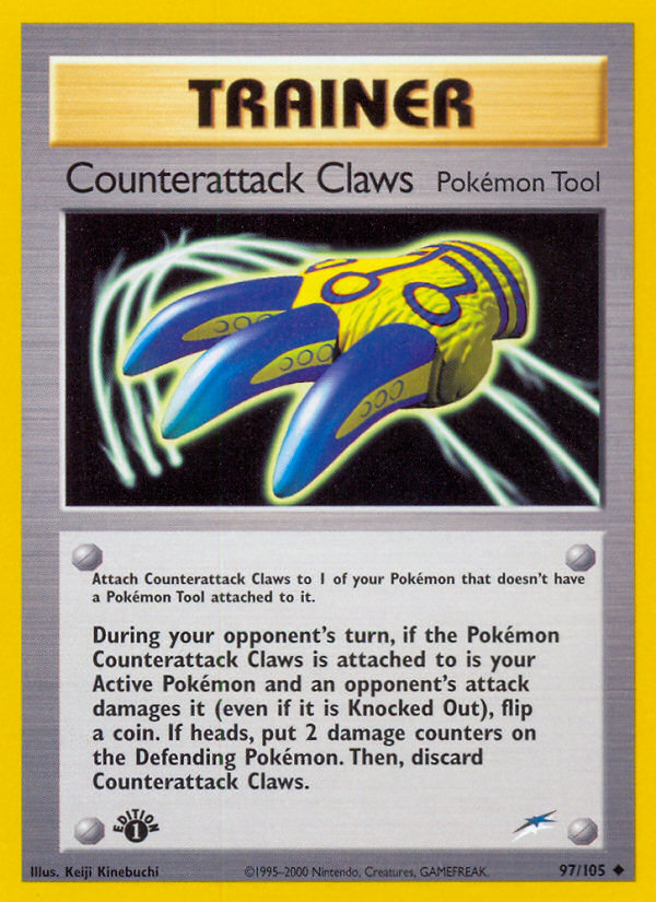 Counterattack Claws (97/105) [Neo Destiny 1st Edition] | Card Merchant Takapuna