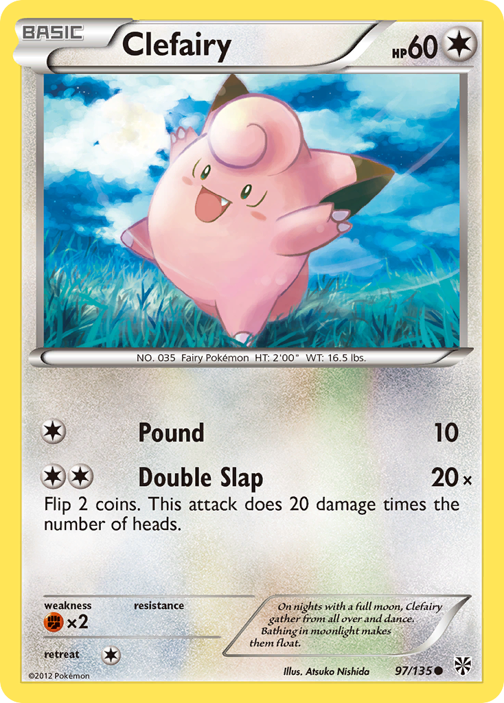 Clefairy (97/135) [Black & White: Plasma Storm] | Card Merchant Takapuna