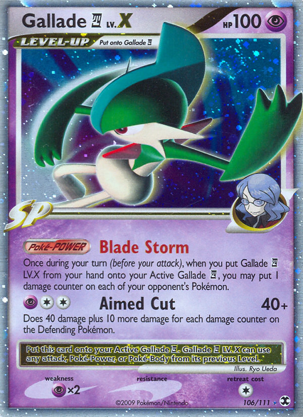 Gallade LV.X (106/111) [Platinum: Rising Rivals] | Card Merchant Takapuna