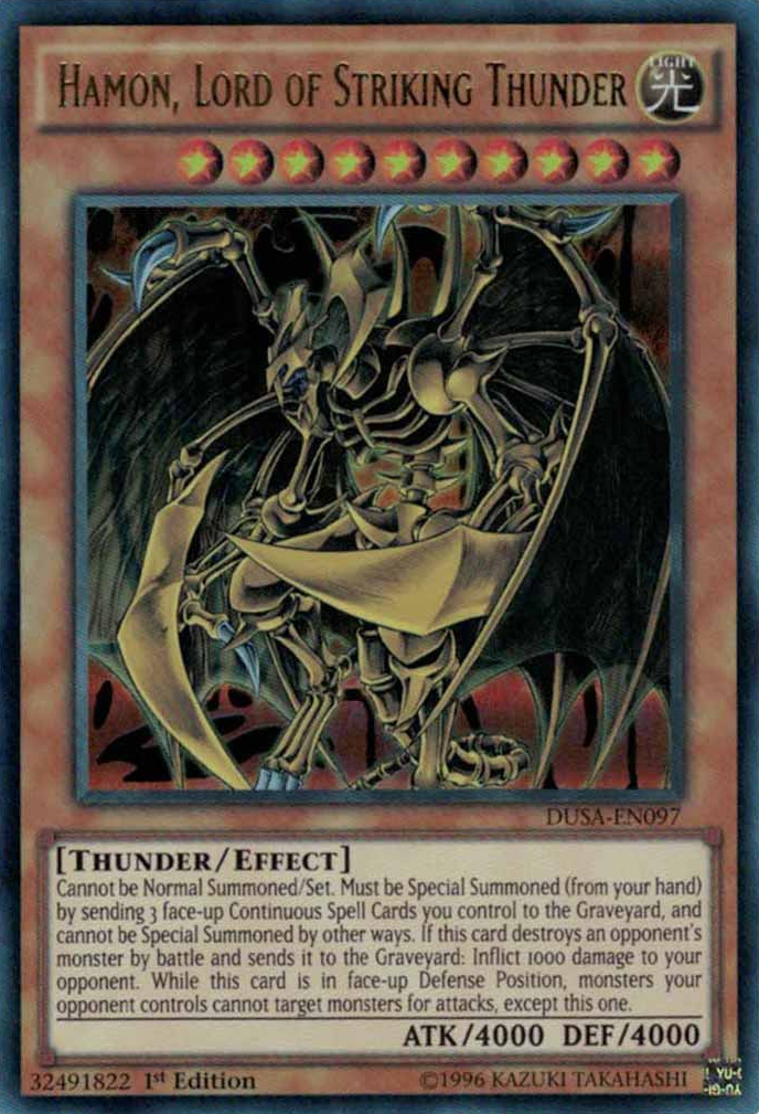 Hamon, Lord of Striking Thunder [DUSA-EN097] Ultra Rare | Card Merchant Takapuna