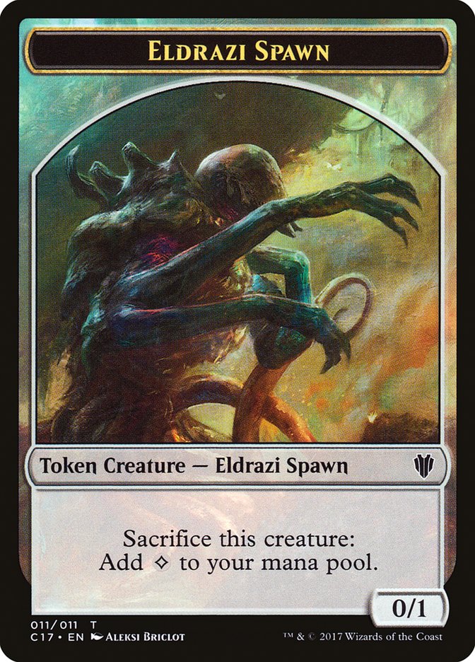 Eldrazi Spawn // Vampire Double-Sided Token [Commander 2017 Tokens] | Card Merchant Takapuna