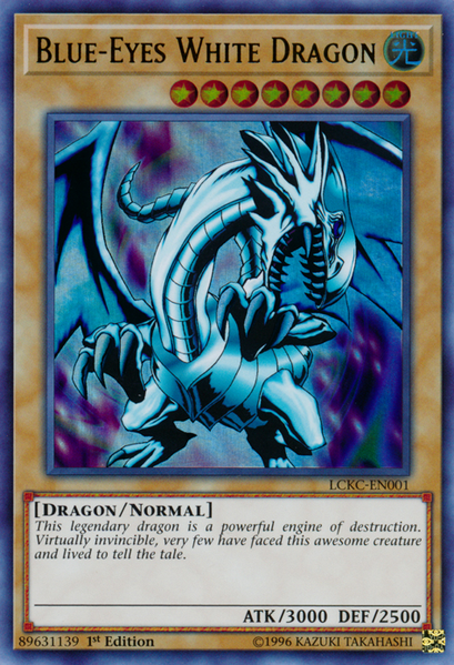 Blue-Eyes White Dragon (Version 1) [LCKC-EN001] Ultra Rare | Card Merchant Takapuna