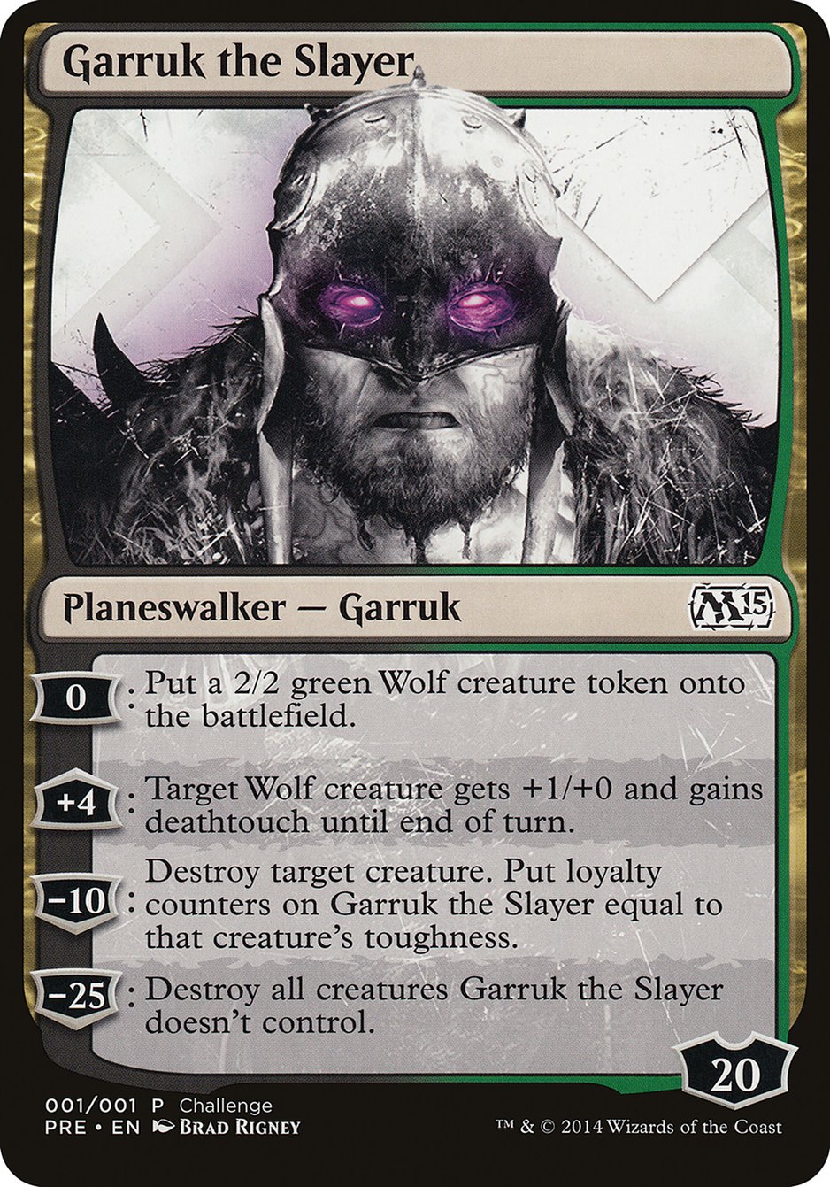 Garruk the Slayer (Prerelease Challenge) [Magic 2015 Prerelease Promos] | Card Merchant Takapuna