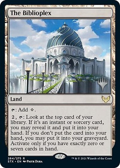 The Biblioplex (Promo Pack) [Strixhaven: School of Mages Promos] | Card Merchant Takapuna