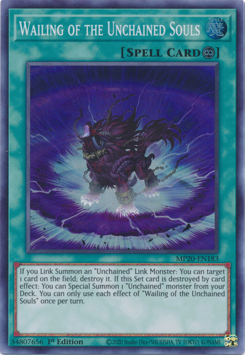 Wailing of the Unchained Souls [MP20-EN183] Super Rare | Card Merchant Takapuna