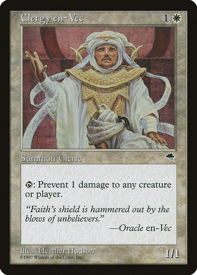 Clergy en-Vec [Tempest] | Card Merchant Takapuna