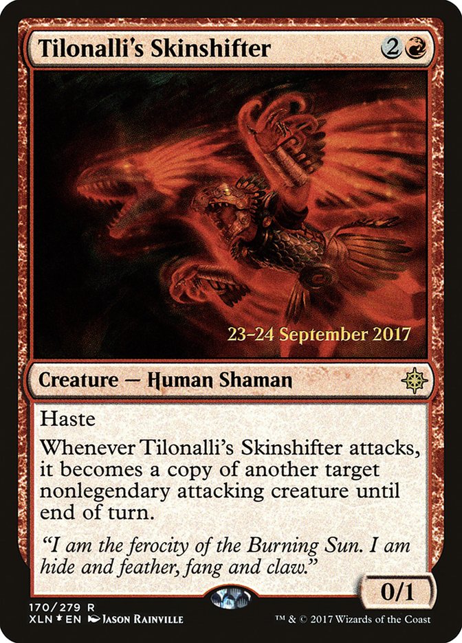 Tilonalli's Skinshifter [Ixalan Prerelease Promos] | Card Merchant Takapuna