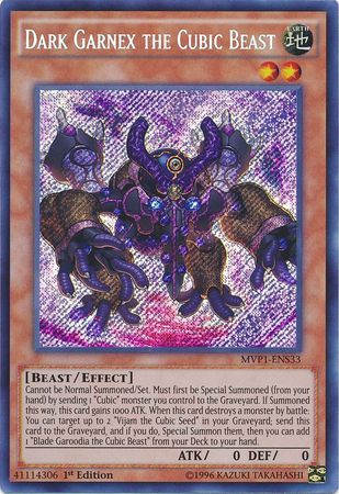 Dark Garnex the Cubic Beast [MVP1-ENS33] Secret Rare | Card Merchant Takapuna