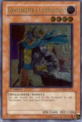 Gravekeeper's Commandant [FOTB-EN015] Ultimate Rare | Card Merchant Takapuna