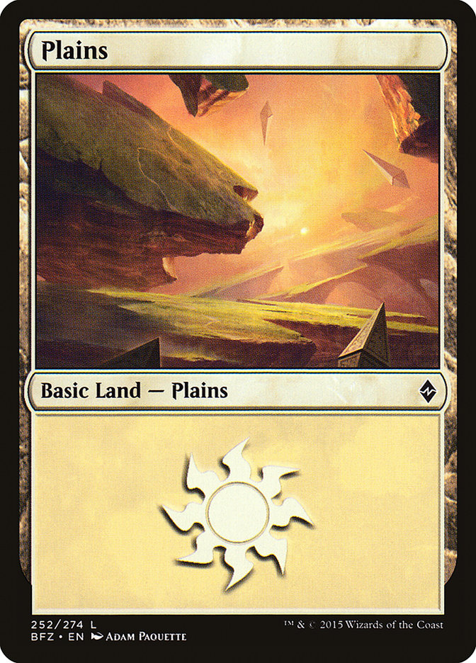 Plains (252) [Battle for Zendikar] | Card Merchant Takapuna