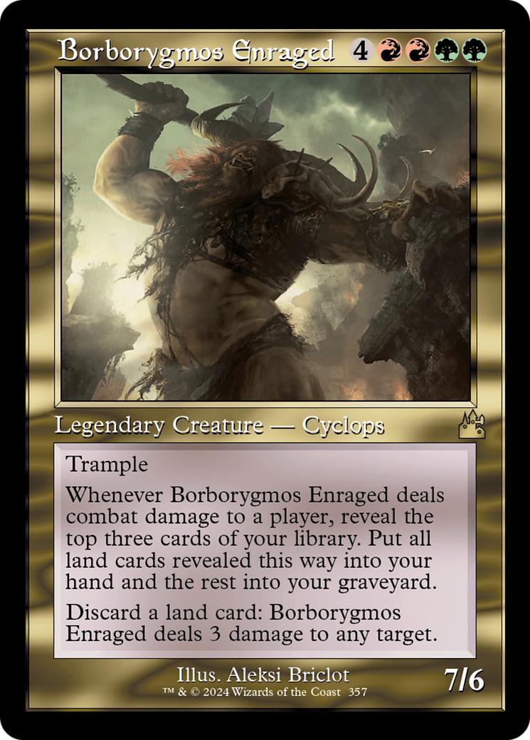 Borborygmos Enraged (Retro Frame) [Ravnica Remastered] | Card Merchant Takapuna