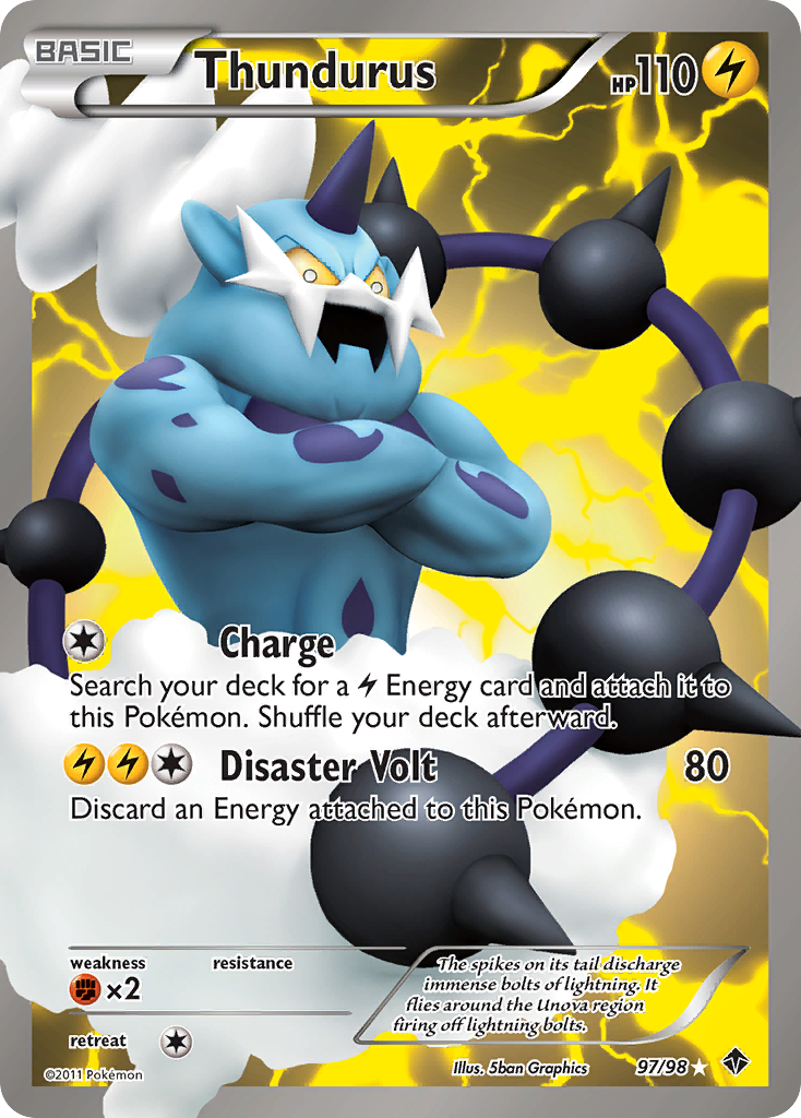 Thundurus (97/98) [Black & White: Emerging Powers] | Card Merchant Takapuna