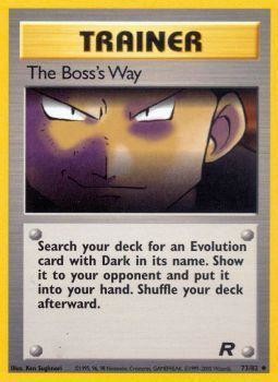 The Boss's Way (73/82) [Team Rocket Unlimited] | Card Merchant Takapuna