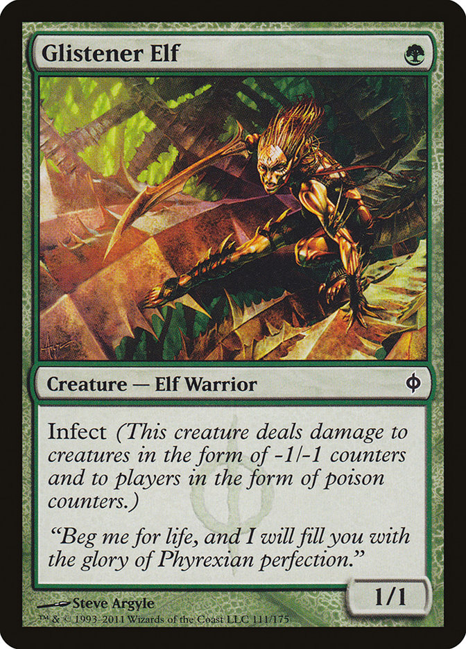 Glistener Elf [New Phyrexia] | Card Merchant Takapuna