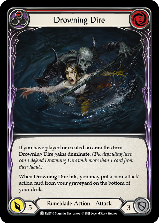 Drowning Dire (Red) [EVR110] (Everfest)  1st Edition Normal | Card Merchant Takapuna