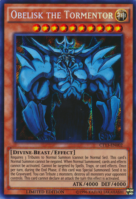 Obelisk the Tormentor [CT13-EN002] Secret Rare | Card Merchant Takapuna