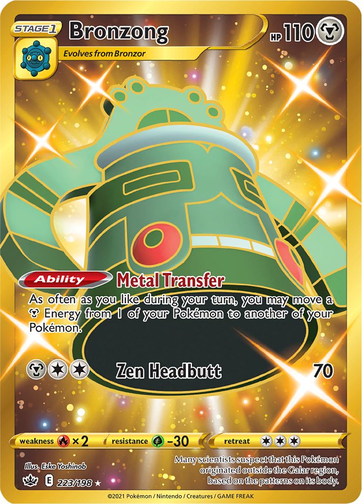 Bronzong (223/198) [Sword & Shield: Chilling Reign] | Card Merchant Takapuna