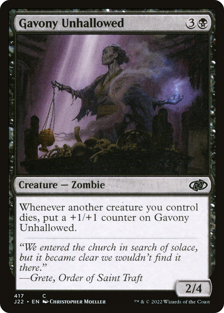 Gavony Unhallowed [Jumpstart 2022] | Card Merchant Takapuna