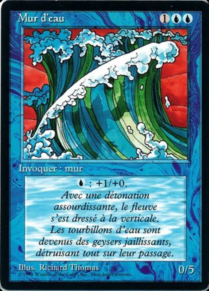 Wall of Water [Foreign Black Border] | Card Merchant Takapuna