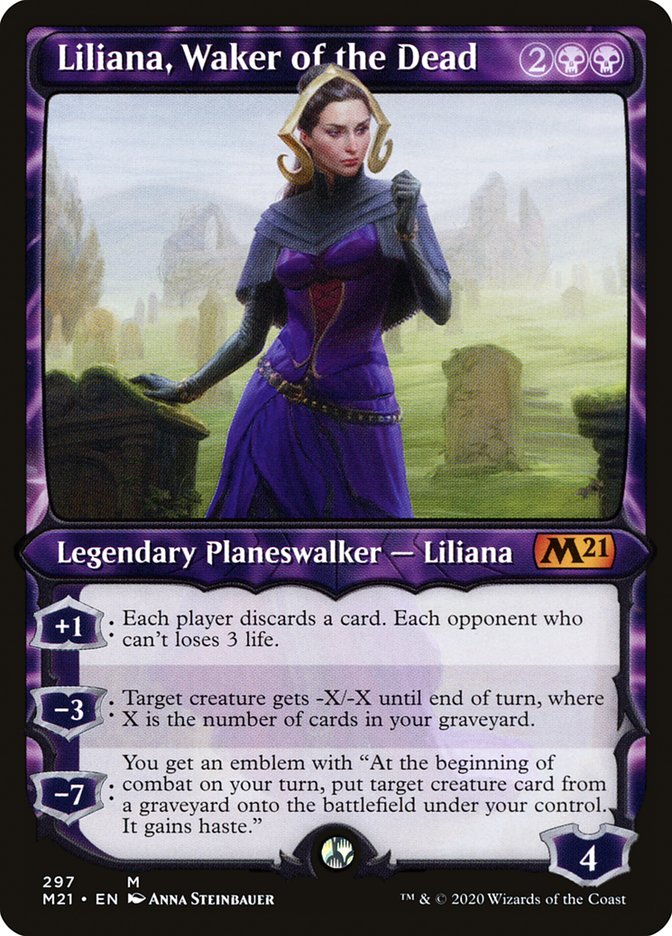 Liliana, Waker of the Dead (Showcase) [Core Set 2021] | Card Merchant Takapuna