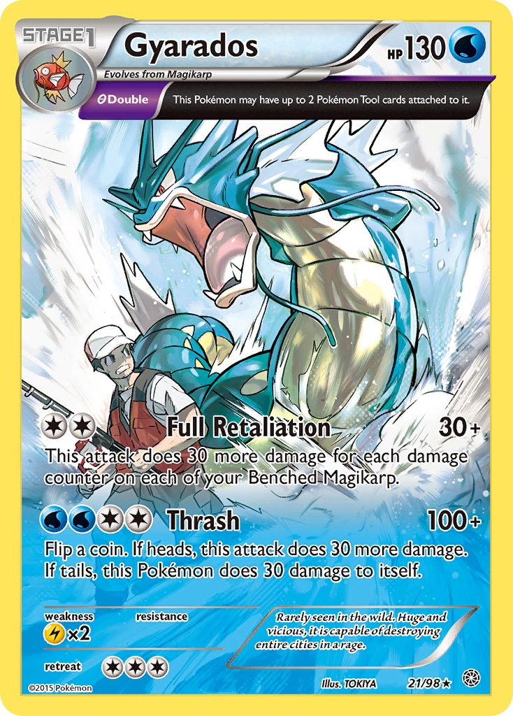 Gyarados (21/98) (Cosmos Holo) (Theme Deck Exclusive) [XY: Ancient Origins] | Card Merchant Takapuna