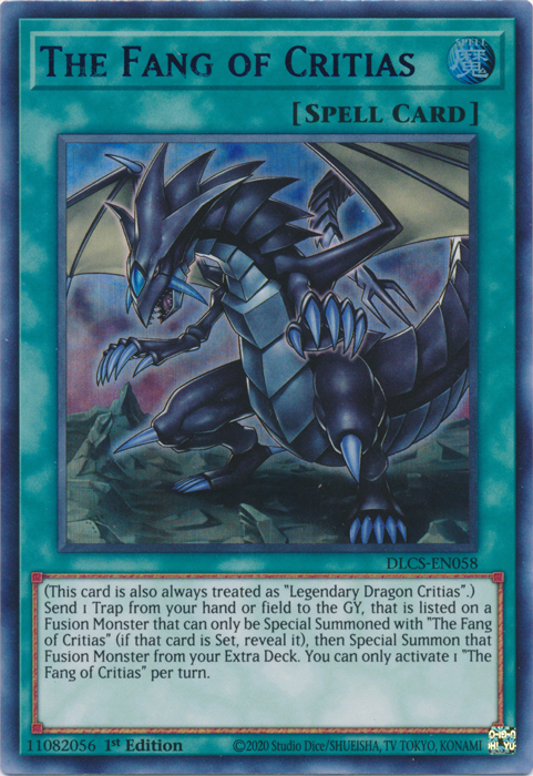 The Fang of Critias (Blue) [DLCS-EN058] Ultra Rare | Card Merchant Takapuna