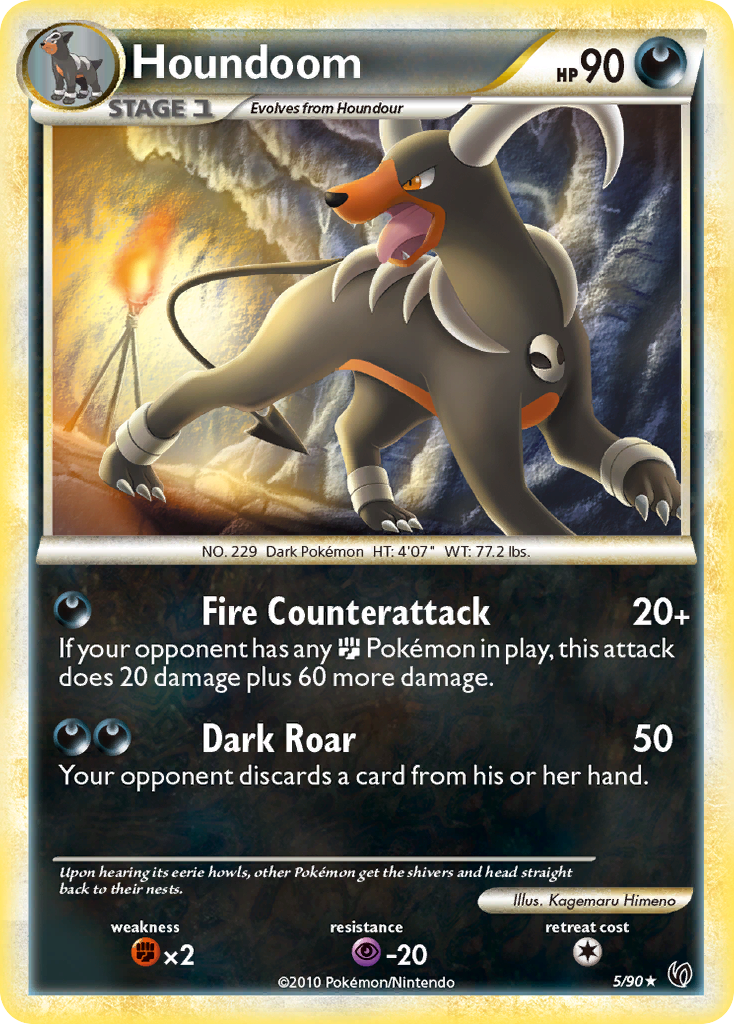 Houndoom (5/90) [HeartGold & SoulSilver: Undaunted] | Card Merchant Takapuna