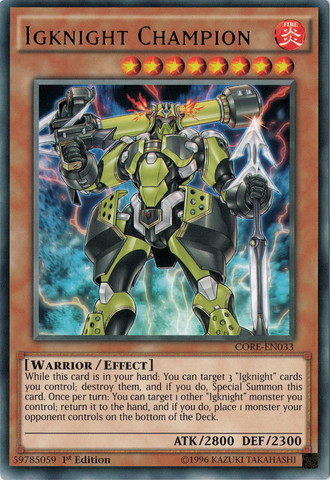 Igknight Champion [CORE-EN033] Rare | Card Merchant Takapuna