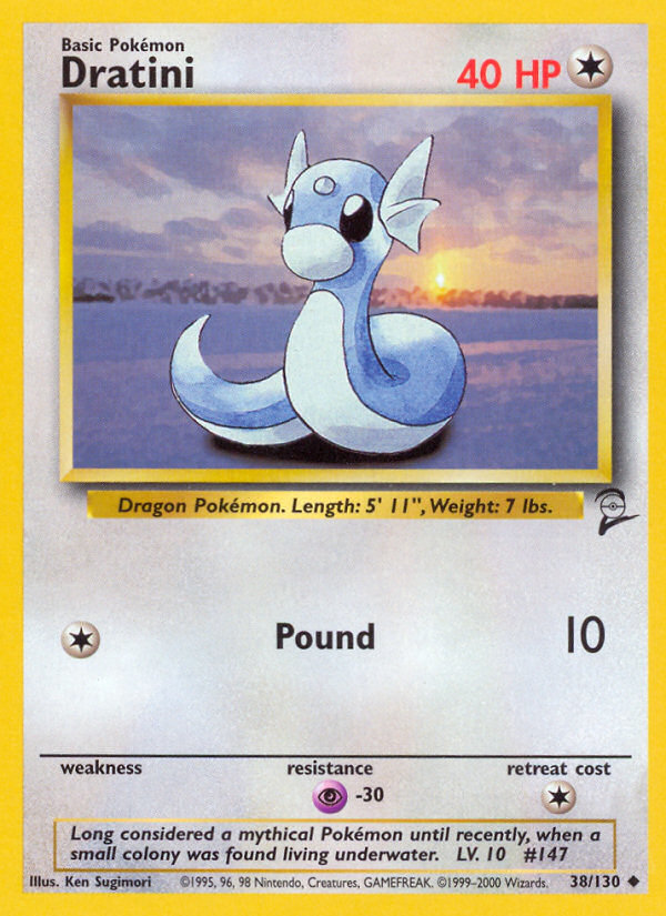 Dratini (38/130) [Base Set 2] | Card Merchant Takapuna