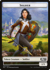 Knight // Soldier Double-Sided Token [Core Set 2021 Tokens] | Card Merchant Takapuna