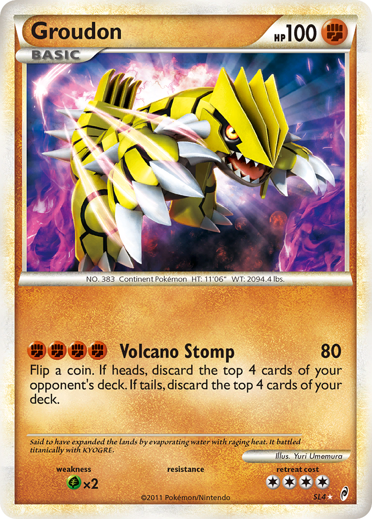 Groudon (SL4) [HeartGold & SoulSilver: Call of Legends] | Card Merchant Takapuna