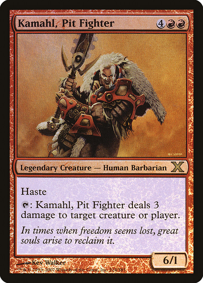 Kamahl, Pit Fighter (Premium Foil) [Tenth Edition] | Card Merchant Takapuna