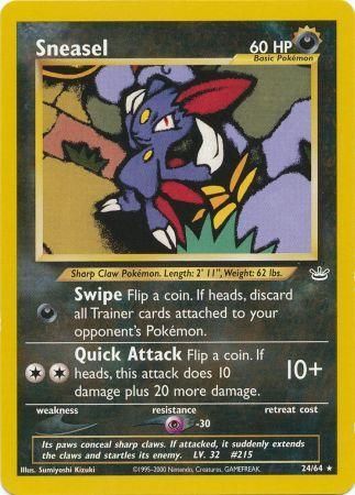 Sneasel (24/64) [Neo Revelation Unlimited] | Card Merchant Takapuna