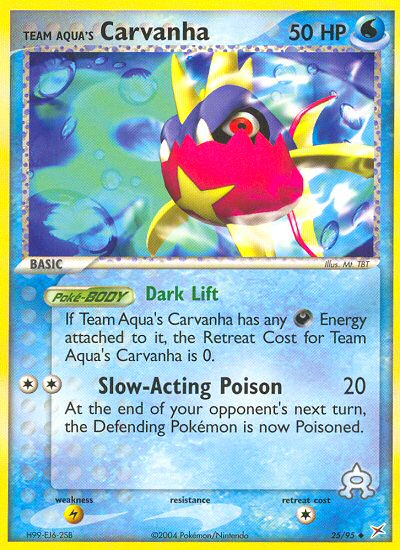 Team Aqua's Carvanha (25/95) [EX: Team Magma vs Team Aqua] | Card Merchant Takapuna