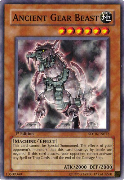 Ancient Gear Beast [SD10-EN013] Common | Card Merchant Takapuna