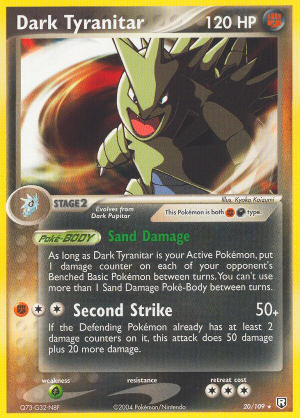 Dark Tyranitar (20/109) [EX: Team Rocket Returns] | Card Merchant Takapuna