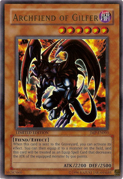 Archfiend of Gilfer [JMP-EN003] Ultra Rare | Card Merchant Takapuna