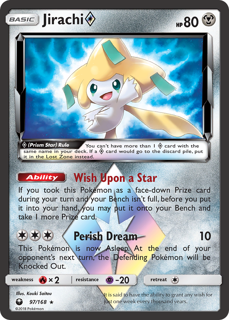 Jirachi (97/168) (Prism Star) [Sun & Moon: Celestial Storm] | Card Merchant Takapuna