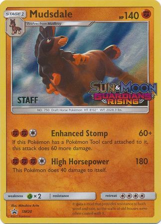 Mudsdale (SM20) (Staff Prerelease Promo) [Sun & Moon: Black Star Promos] | Card Merchant Takapuna