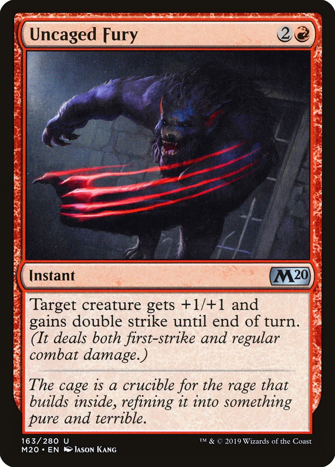 Uncaged Fury [Core Set 2020] | Card Merchant Takapuna