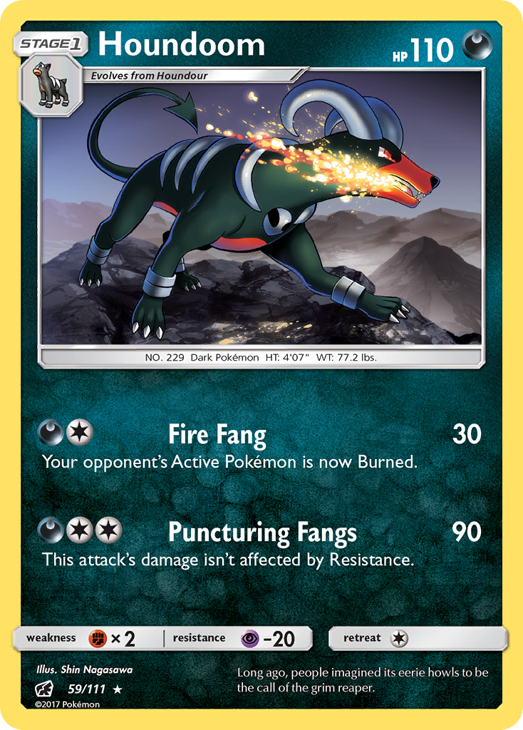 Houndoom (59/111) [Sun & Moon: Crimson Invasion] | Card Merchant Takapuna