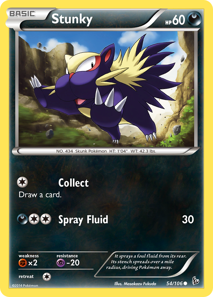 Stunky (54/106) [XY: Flashfire] | Card Merchant Takapuna