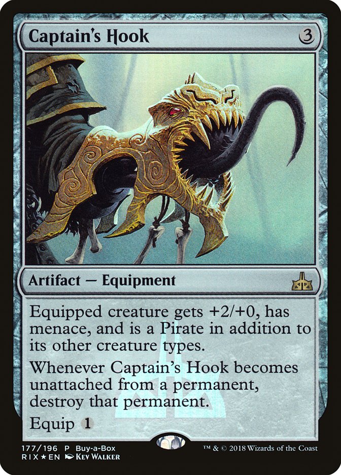 Captain's Hook (Buy-A-Box) [Rivals of Ixalan Promos] | Card Merchant Takapuna