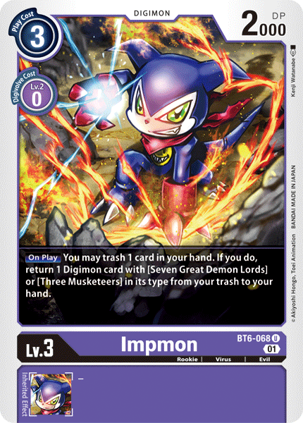 Impmon [BT6-068] [Double Diamond] | Card Merchant Takapuna