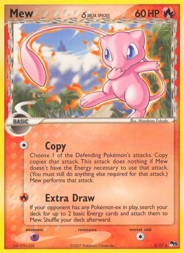 Mew (3/17) (Delta Species) [POP Series 5] | Card Merchant Takapuna