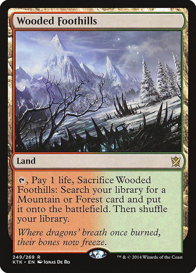 Wooded Foothills [Khans of Tarkir] | Card Merchant Takapuna